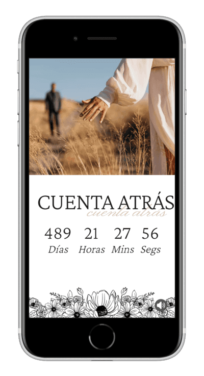 Invitación digital de boda elegant personalizada 6