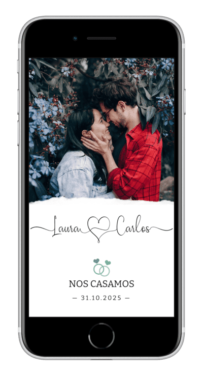 Invitación digital de boda emerald personalizada 2