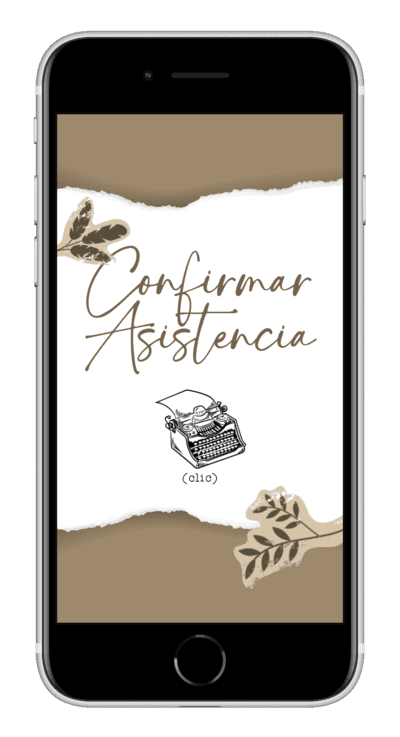 Invitación digital de boda vintage personalizada 4