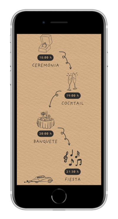 Digital Wedding Invitation kraft customized 4