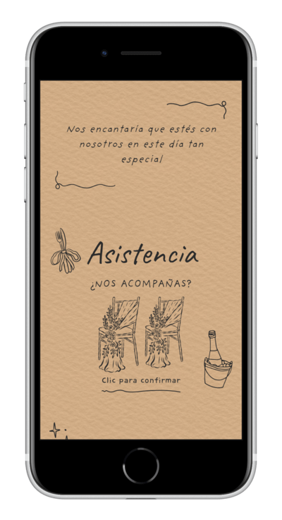 Digital Wedding Invitation kraft customized 5