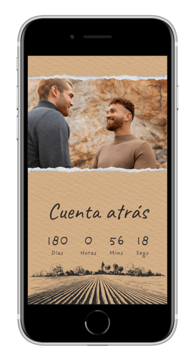 Digital Wedding Invitation kraft customized 6