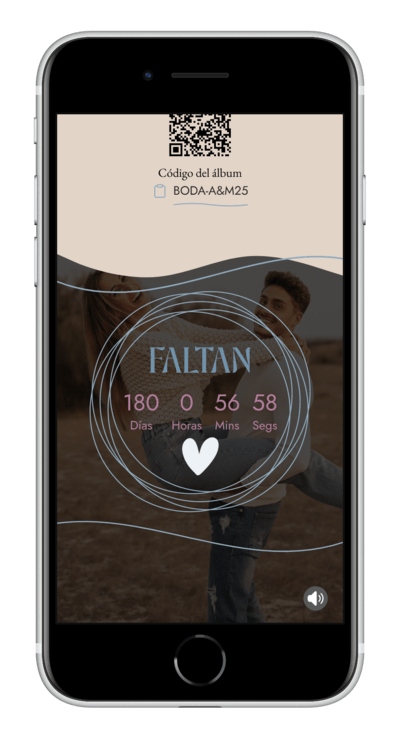 Digital Wedding Invitation waves customized 6