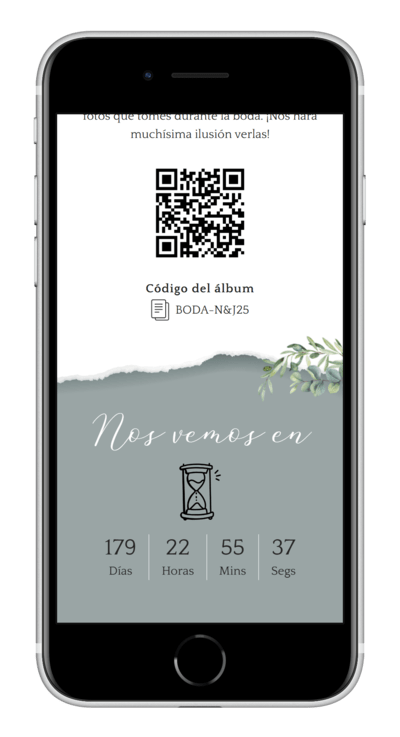 Invitación digital de boda classic personalizada 6