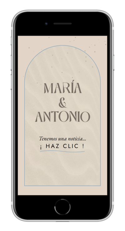 Digital Wedding Invitation waves customized 1